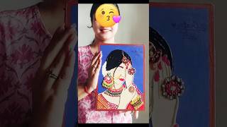 Lippan art dulhan 🌼#clayart #lippanart #mirrorwork #shorts #viralvideo #dulhan #diy #craft #art