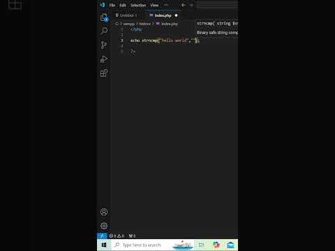 strncmp() function in php #shorts #developemnt #coding #php