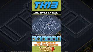 Th13 Unbeatable War/Cwl Base #clashofclans #baselink #th13