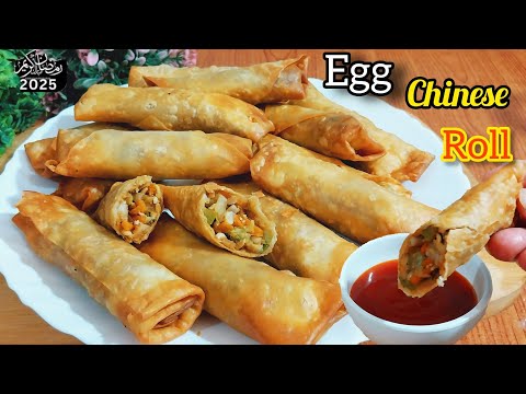 Egg Chinese Roll Recipe | Ramadan Special Budget Friendly Crispy Tasty New Egg Roll Recipe