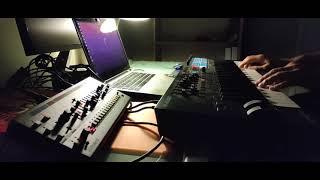 Roland JU-06A: 1st look, testing the arpeggio with Juno-60 part