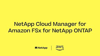 NetApp Cloud Manager for Amazon FSx for NetApp ONTAP