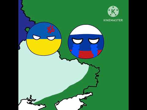 適当に侵攻したロシア(元没動画シリーズ2)#ポーランドボール #shorts #polandball #countryballs