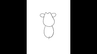 Рисуем Бо 🐮 #УчимсяРисовать #ОранжеваяКорова  #Мультики #shorts