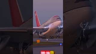 Northwest A380 Taking Off from Orlando 🌴🛫 | Massive Jetpower Over Florida! #shorts #aviation
