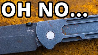 I realized why this knife is selling for less than half price... The Boker Plus Evade...