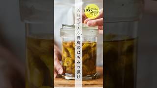 3日でできる青梅のはちみつ漬けのレシピ・作り方 #shorts #料理 #cooking #梅仕事  #簡単レシピ
