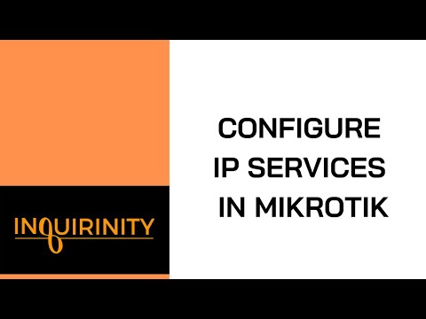 Configure IP Services in MikroTik