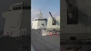 原声视频公开！实拍解放军055万吨大驱正面射击 你能扛住几发？| 军迷天下