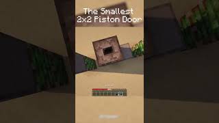 The Smallest 2x2 Piston Door | #minecraft #minecrafttutorial #redstone