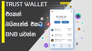 Trust Wallet to Binance BNB Transfer | Sinhala Tutorial | wallet to binance transfer