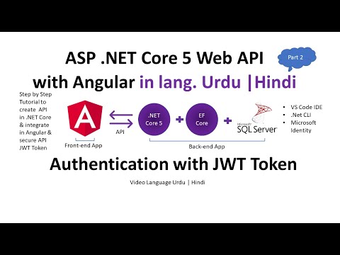 ASP .NET Core 5 Web API & Integration in Angular 11 | Secure API with Token | in Urdu | Hindi Part 2