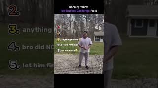 Ranking worst ice bucket fails 🥶🥶#funny #top10fails #fails #memes #mylifemyrulemystylemyattitude
