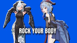 SHENHE ROCK YOUR BODY! / | \ GENSHIN IMPACT MMD || Ganyu & Shenhe