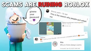 scams are RUINING roblox || roblox rant 2025