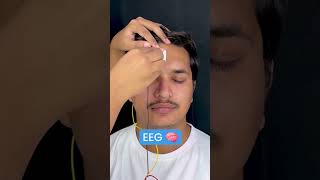 Record electrical signals from your body using gel electrodes #neuroscience #experiment #eeg #ecg