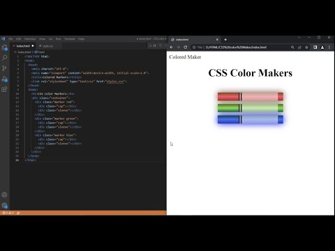 ✓✓How to make CSS Color Makers in HTML || Design a Colour Maker in Vs-code using HTML and CSS✓✓