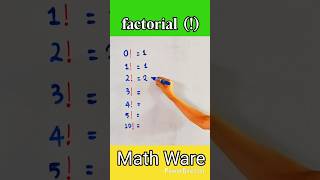 #factorial #shorts #shortvideo #maths