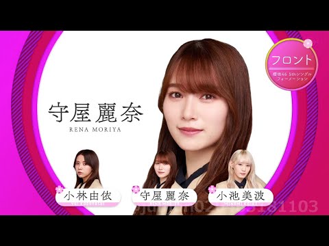 【櫻坂46】5th シングル フォーメーション発表 sakurazaka46 5th single formation
