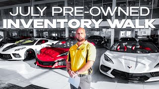 July Pre-Owned C8 Corvette Inventory Walk | Letsvette