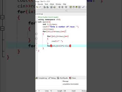 C++ Program: Pyramid Pattern