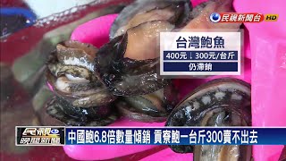 低價中國鮑大舉傾銷 貢寮鮑滯銷10萬台斤－民視新聞