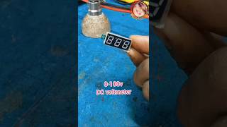 how to make a 0-100V DC voltmeter#short #viralshorts