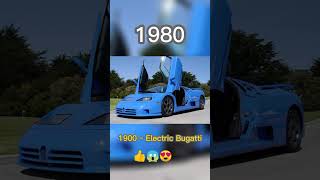 The Evolution of Bugatti  (1900 ~ 2023 with Electric Bugatti) #shorts #viral
