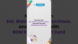 BOM RuPay Platinum Credit Card | A Single Chip for all your Needs | Bank of Maharashtra #creditcard
