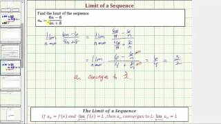 Ex 1: Limit of a Sequence (Linear/Linear)