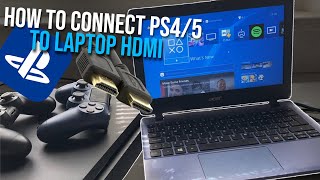How to connect PS4/PS5 to Laptop HDMI - How to connect PS5/PS4 to Notebook - HDMI Cable