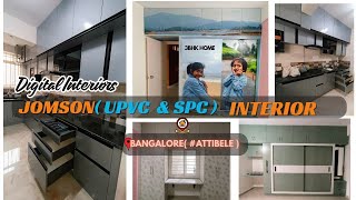MODULAR KITCHEN | WARDROBE | INTERIOR | BENGALURU | 3BHK | UPVC | SPC. #upvcinteriors #homedecor
