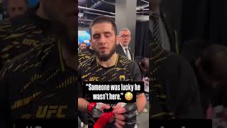 Islam seemingly sends a message to Arman 👀 #UFC311