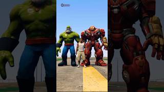 Hulkbuster And Daddu Hulk Fight With 2 Blue Hulk 😱#shorts