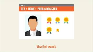 Visit CEA's Public Register to view your property agent's registration status and past transactions