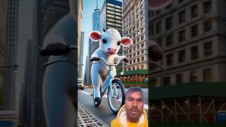 Beautiful story of a cow 🐄 and a bear 🐻 #youtubeshorts #ai #shorts #viralshort #animals #ytshortsai