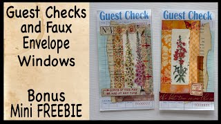 Decorate Guest Checks with Faux Envelope Windows - Mini FREEBIE Alert
