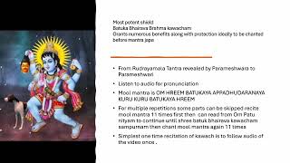 Batuka bhairava Brahma kawach by his little brother vatuka bhairava sadhak