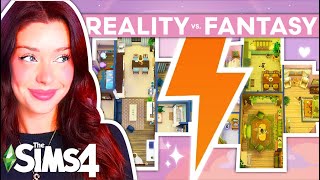 Building REALITY vs. FANTASY Homes in The Sims 4
