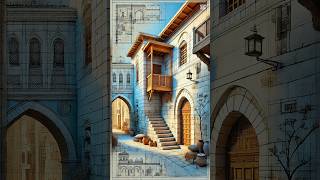 Rainy alleys sketched in silence — where mood, memory, and architecture meet.