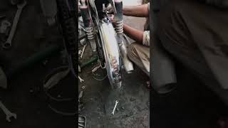 how to install cut mud guard in cd70 / 70 #shortsvideo #cd70 #honda