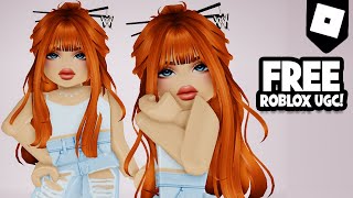 GET THIS *FREE* GINGER HAIR with BUTTERFLY CLIPS NOW 🥰 ROBLOX UGC