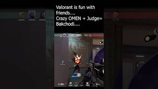 OMEN + JUDGE = ☠️🔥 #viral#gaming #shorts #valorant #shortsvideo #short #shortsviral #status #sad