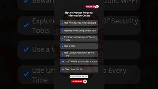 Tips to Protect Personal Information Online. #techtips #music #techhighlights