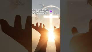 Keep God first✝️❤️🙏😇