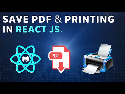 React to Pdf Printing | 🖨️ Print in React js | Save Pdf and Print React js Tutorial