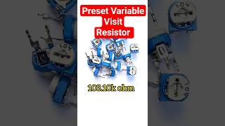 Preset Variable Resistor Datasheet | Electronics Verma