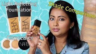NARS Light Reflecting Foundation & Soft Matte Concealer Review | Wear Test, Shade Comparisons