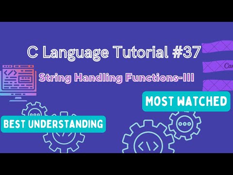 String Handling Functions-III  : C Language Tutorial (Hindi) #37