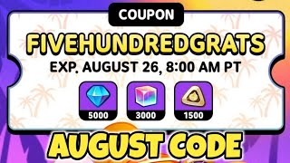 ⭐MONTH OF AUGUST CODE! COOKIE RUN KINGDOM COUPON CODES